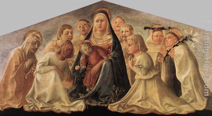 Madonna of Humility (Trivulzio Madonna) painting - Fra Filippo Lippi Madonna of Humility (Trivulzio Madonna) art painting